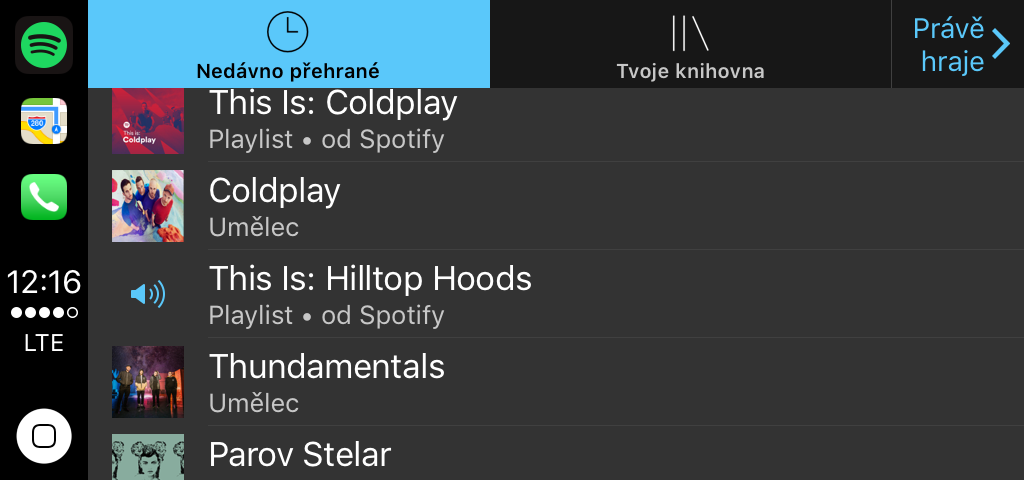 Spotify v Apple Carplay